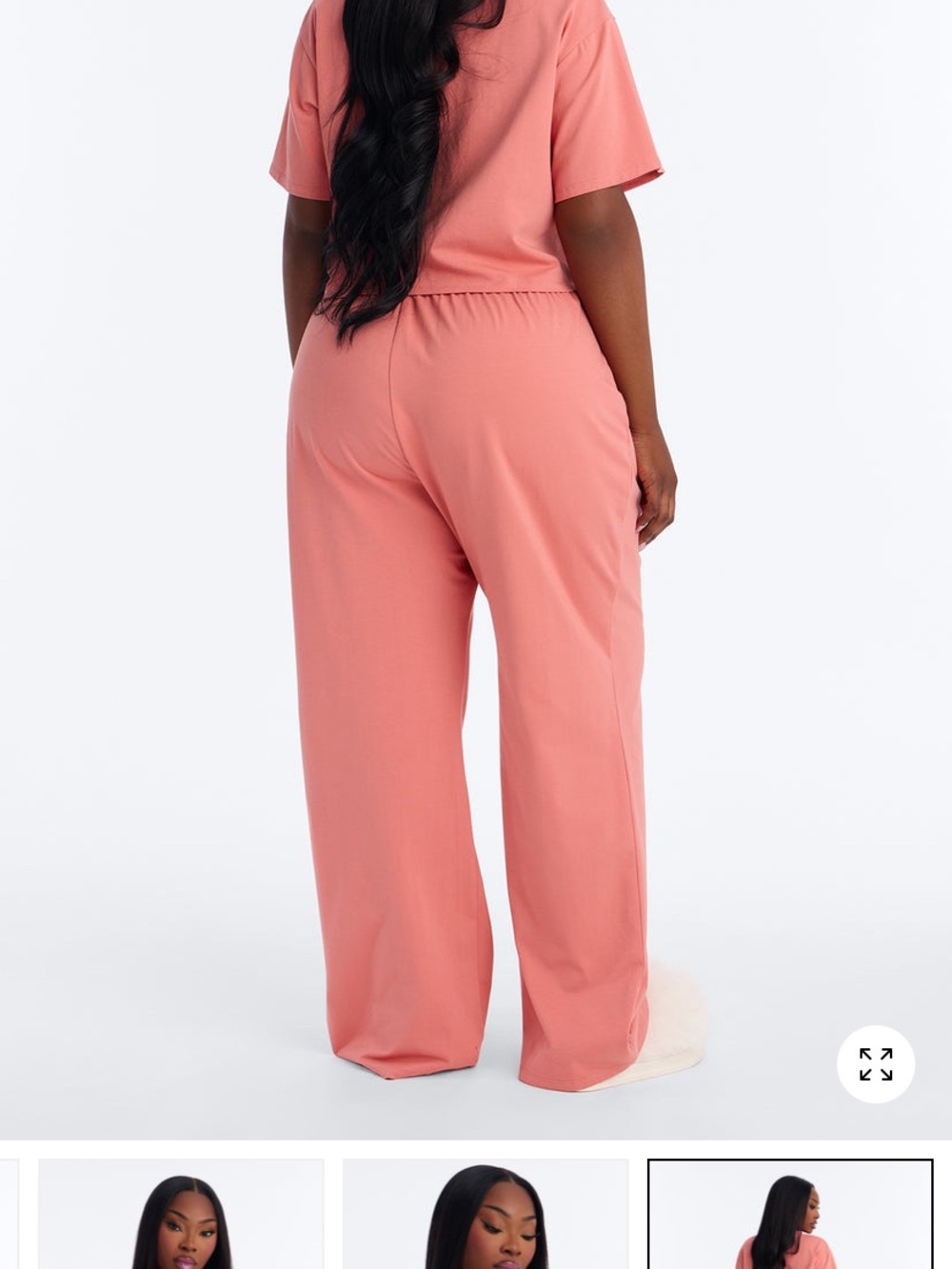 Fashion Nova Coral Wide-Leg Lounge Pants